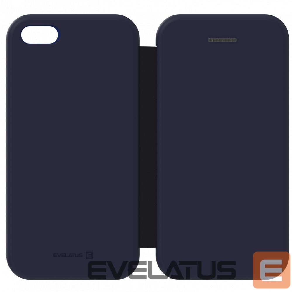 Kaaned - kaaned Evelatus Samsung Galaxy A6 Plus 2018 Book Case Dark Blue