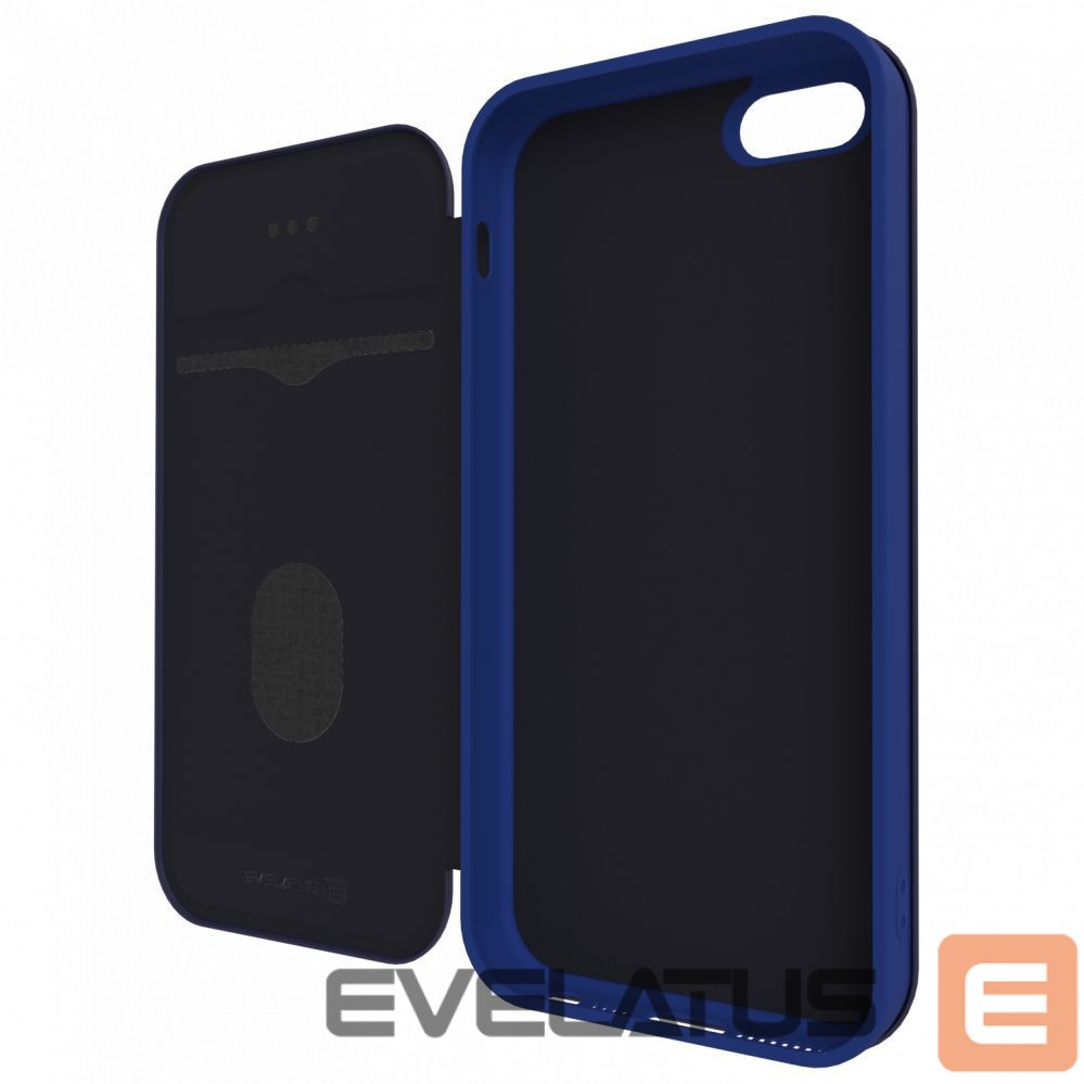 Kaaned - kaaned Evelatus Samsung Galaxy A6 Plus 2018 Book Case Dark Blue