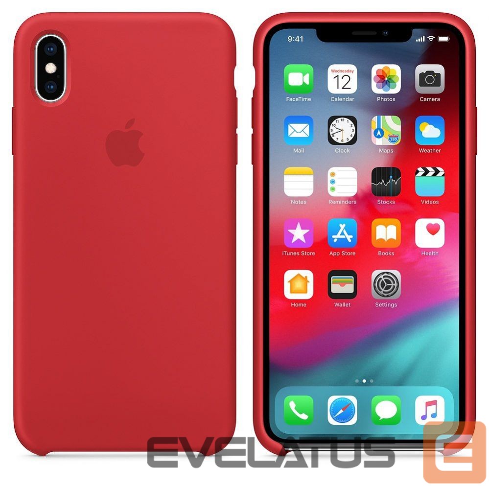 Tagakaaned Apple iPhone XS Max Silicone Case MRWH2ZM/A Red