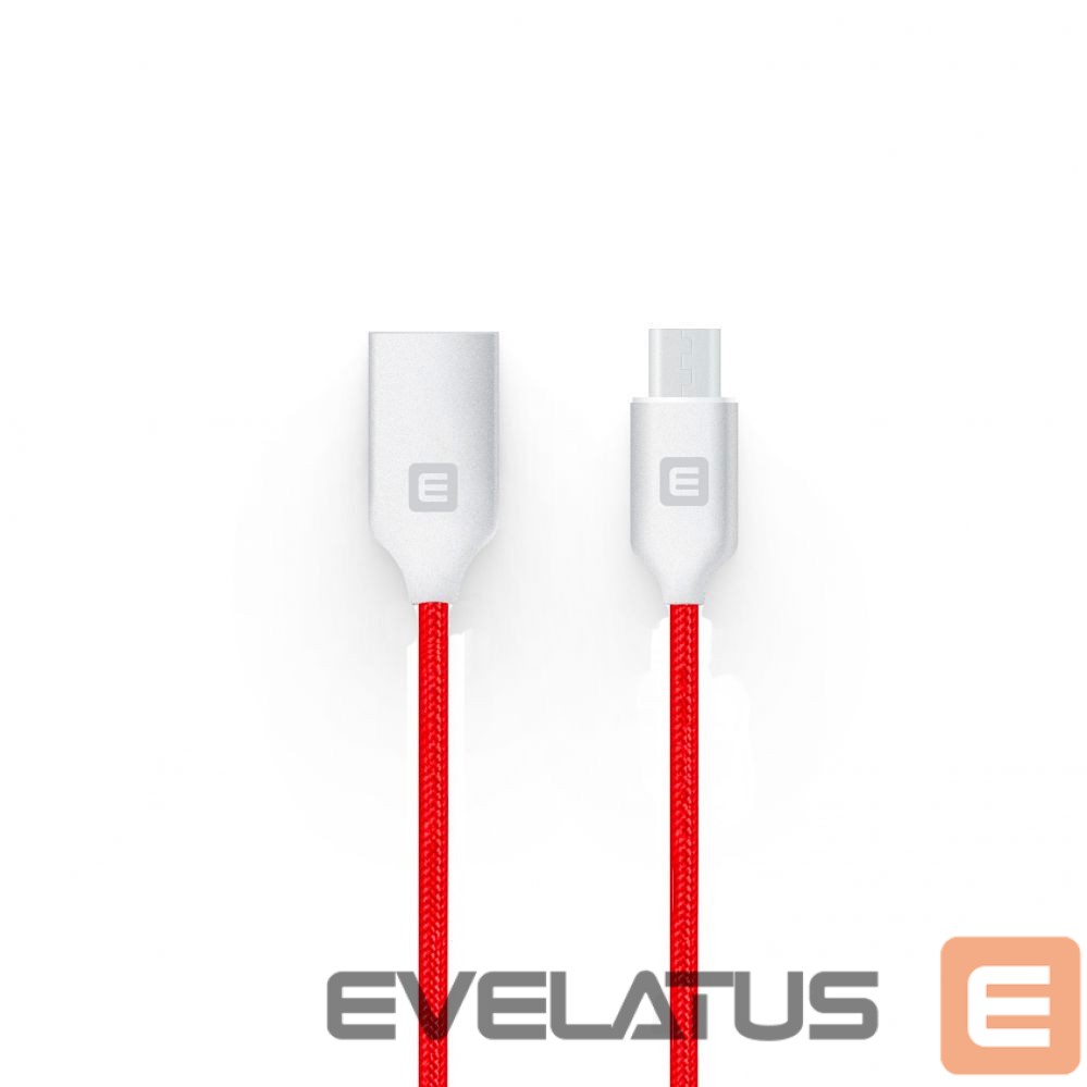 Kaabel Evelatus - MicroUSB cable EDC04 Red
