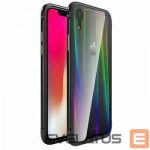 Tagakaaned Luphie Apple iPhone XR Aurora Condom Aluminium Frame + TPU Case Black Clear