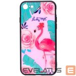 Tagakaaned Evelatus Apple iPhone 7/8/SE 2020 Picture Glass Case Flamingo Party