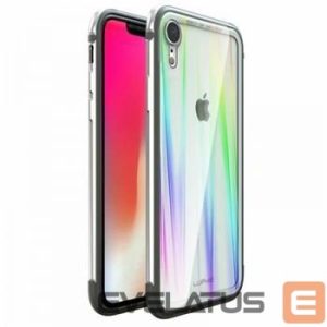 Tagakaaned Luphie Apple iPhone XR Aurora Condom Aluminium Frame + TPU Case Silver