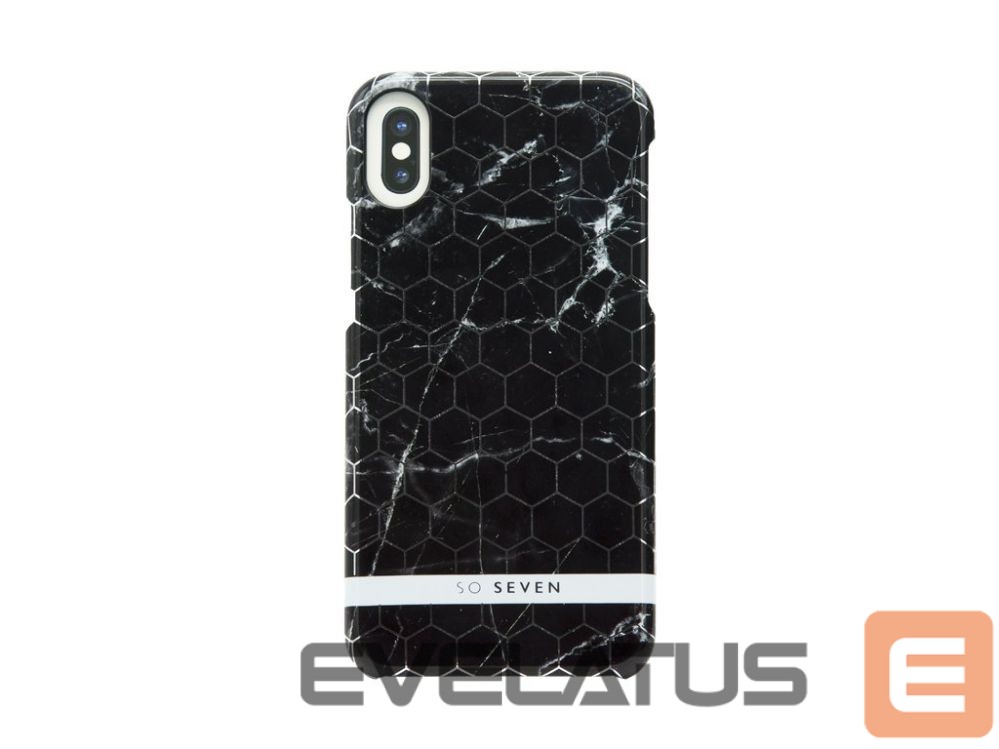 Tagakaaned SoSeven Apple iPhone X/XS Milan Case Hexagonal Marble Black