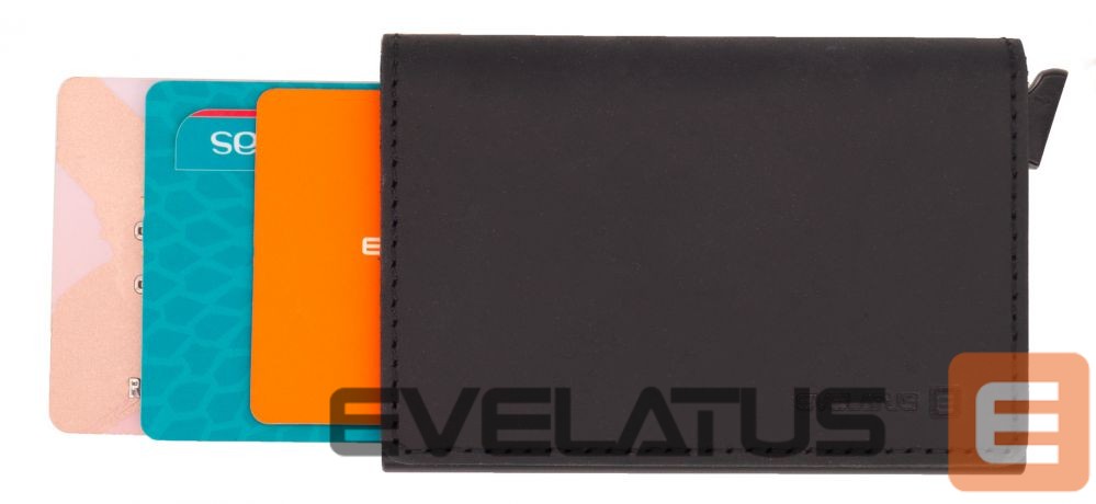 Case universaalne kaitseümbris Evelatus Universal Leather Wallet LEW01 Black