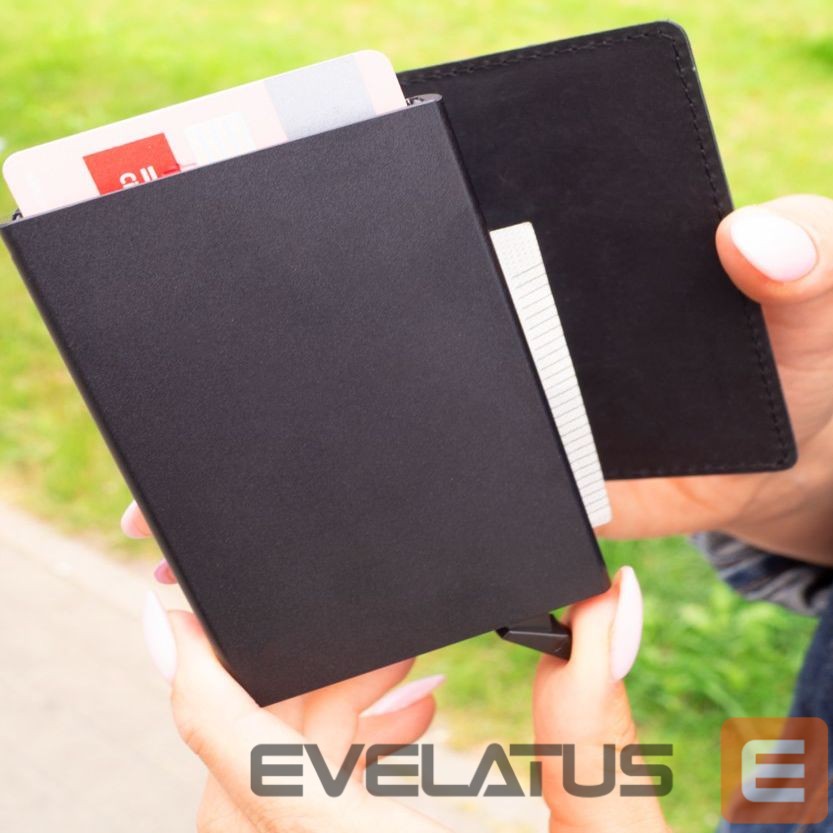 Case universaalne kaitseümbris Evelatus Universal Leather Wallet LEW01 Black