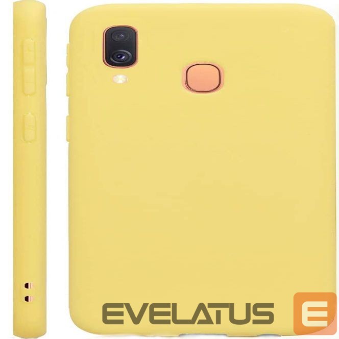 Tagakaaned Evelatus Samsung Galaxy A40 Nano Silicone Case Soft Touch TPU Yellow