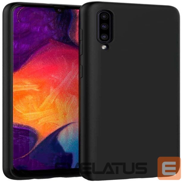 Tagakaaned Evelatus Samsung Galaxy A30s/A50/A50s Nano Silicone Case Soft Touch TPU Black
