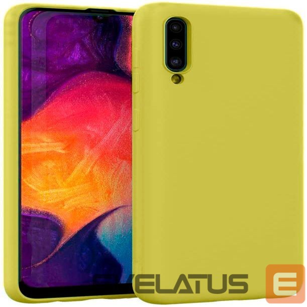 Tagakaaned Evelatus Samsung Galaxy A30s/A50/A50s Nano Silicone Case Soft Touch TPU Yellow