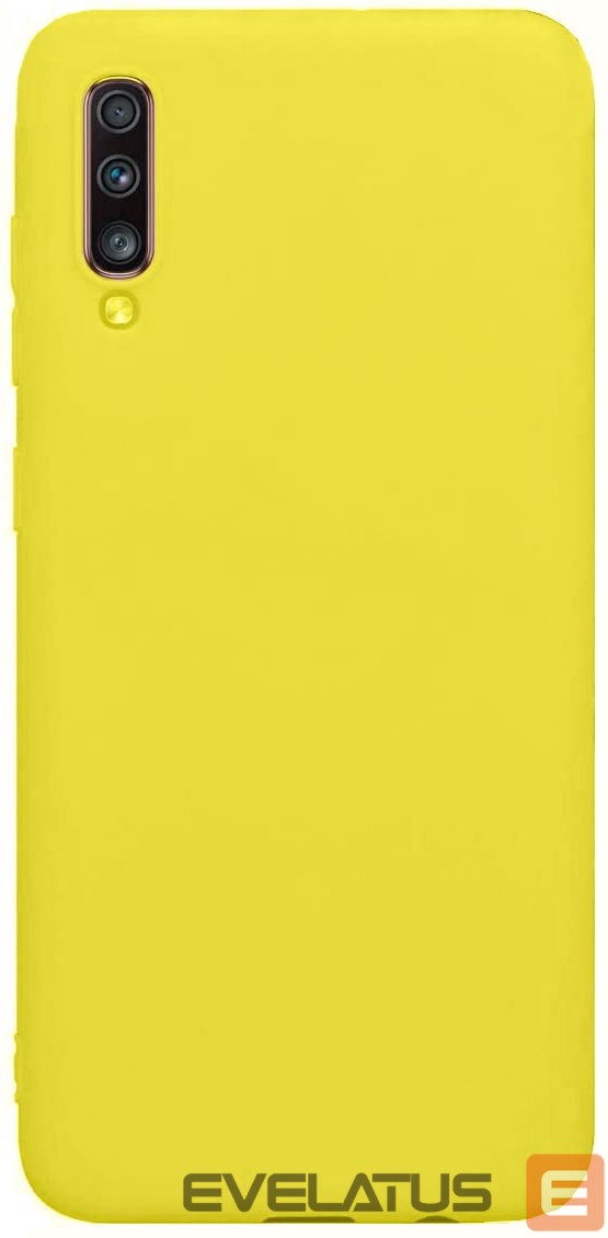 Tagakaaned Evelatus Samsung Galaxy A70 Nano Silicone Case Soft Touch TPU Yellow