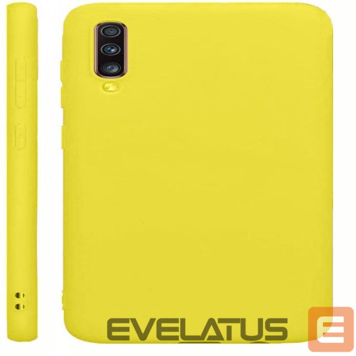 Tagakaaned Evelatus Samsung Galaxy A70 Nano Silicone Case Soft Touch TPU Yellow