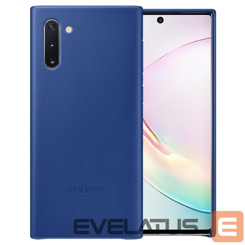 Tagakaaned Samsung Galaxy Note 10 Leather Cover Blue