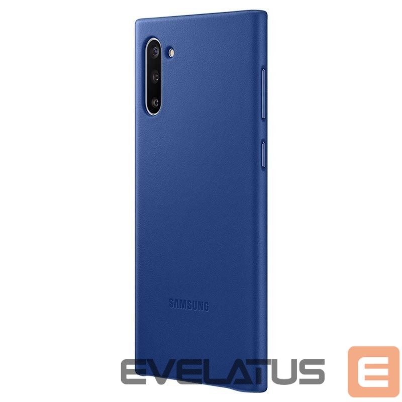 Tagakaaned Samsung Galaxy Note 10 Leather Cover Blue