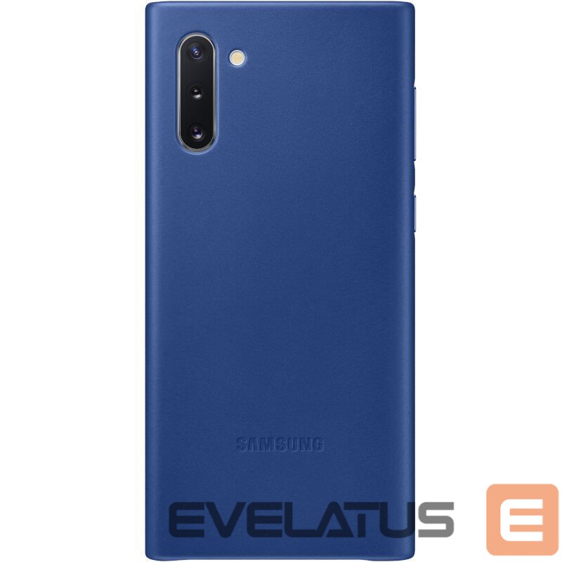 Tagakaaned Samsung Galaxy Note 10 Leather Cover Blue
