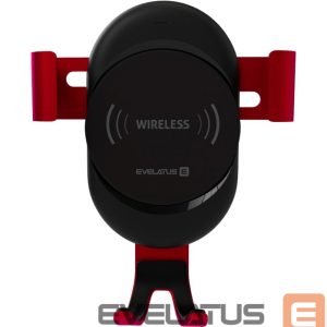 Automaatne hoidja Evelatus - Gravity Car Holder with Wireless Charger WCH02 Red