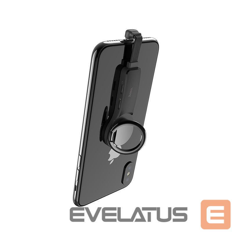 Üleminek Hoco Lightning to 2 x Lightning + ring holder Black