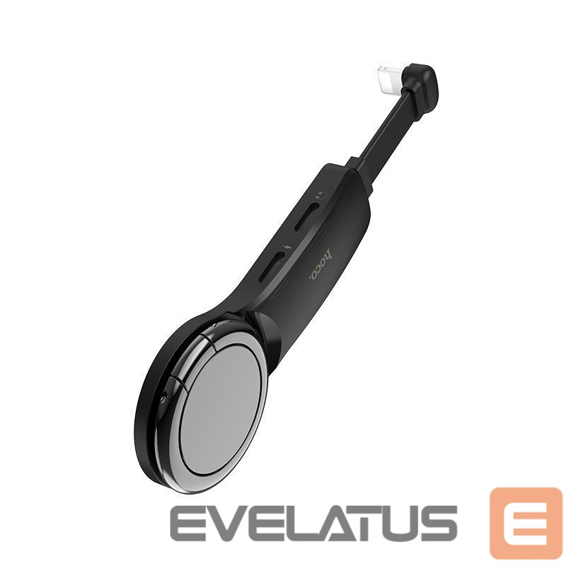 Üleminek Hoco Lightning to 2 x Lightning + ring holder Black