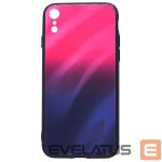 Tagakaaned Evelatus Apple iPhone XR Water Ripple Gradient Color Anti-Explosion Tempered Glass Case Gradient Pink-Purple