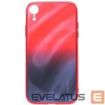 Tagakaaned Evelatus Apple iPhone XR Water Ripple Gradient Color Anti-Explosion Tempered Glass Case Gradient Red-Black