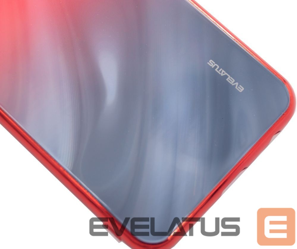 Tagakaaned Evelatus Xiaomi Redmi 8 Water Ripple Gradient Color Anti-Explosion Tempered Glass Case Gradient Red-Black