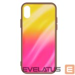 Tagakaaned Evelatus Xiaomi Redmi Note 8 Pro Water Ripple Gradient Color Anti-Explosion Tempered Glass Case Gradient Yellow-Pink