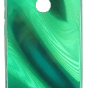 Tagakaaned Evelatus Xiaomi Note 7 Water Ripple Full Color Electroplating Tempered Glass Case Green