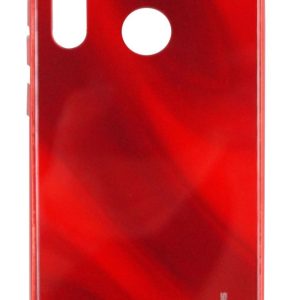Tagakaaned Evelatus Xiaomi Xiaomi Redmi Note 8 / Redmi Note 8 2021 Water Ripple Full Color Electroplating Tempered Glass Case Red