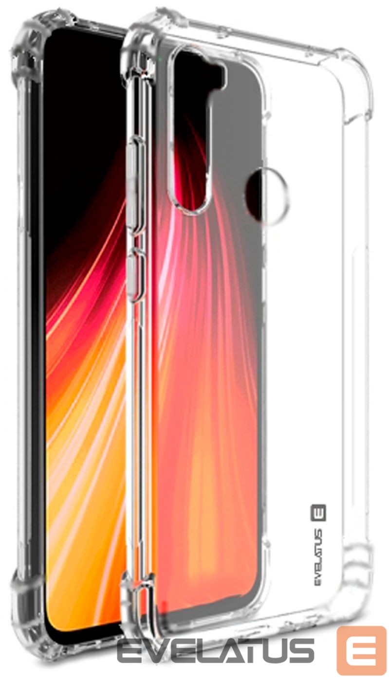 Tagakaaned Evelatus Xiaomi Redmi Note 8 / Redmi Note 8 2021 Military Shockproof Silicone Case TPU Transparent