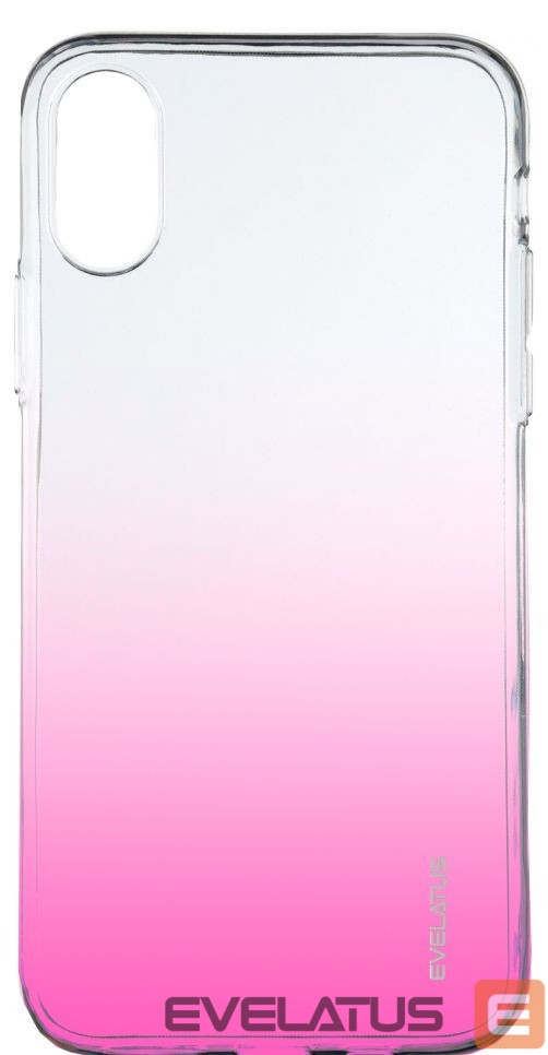 Tagakaaned Evelatus Apple iPhone Xs Max Gradient TPU Case Rose Red