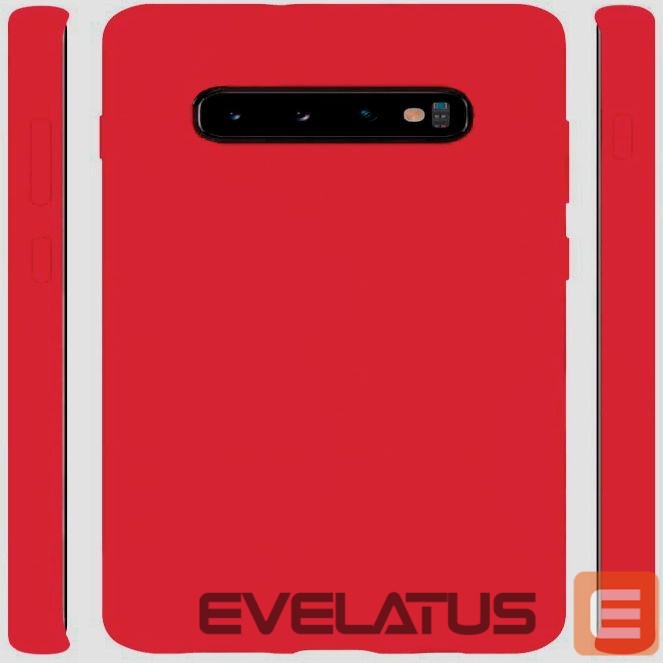 Tagakaaned Evelatus Samsung Galaxy S10 Nano Silicone Case Soft Touch TPU Red