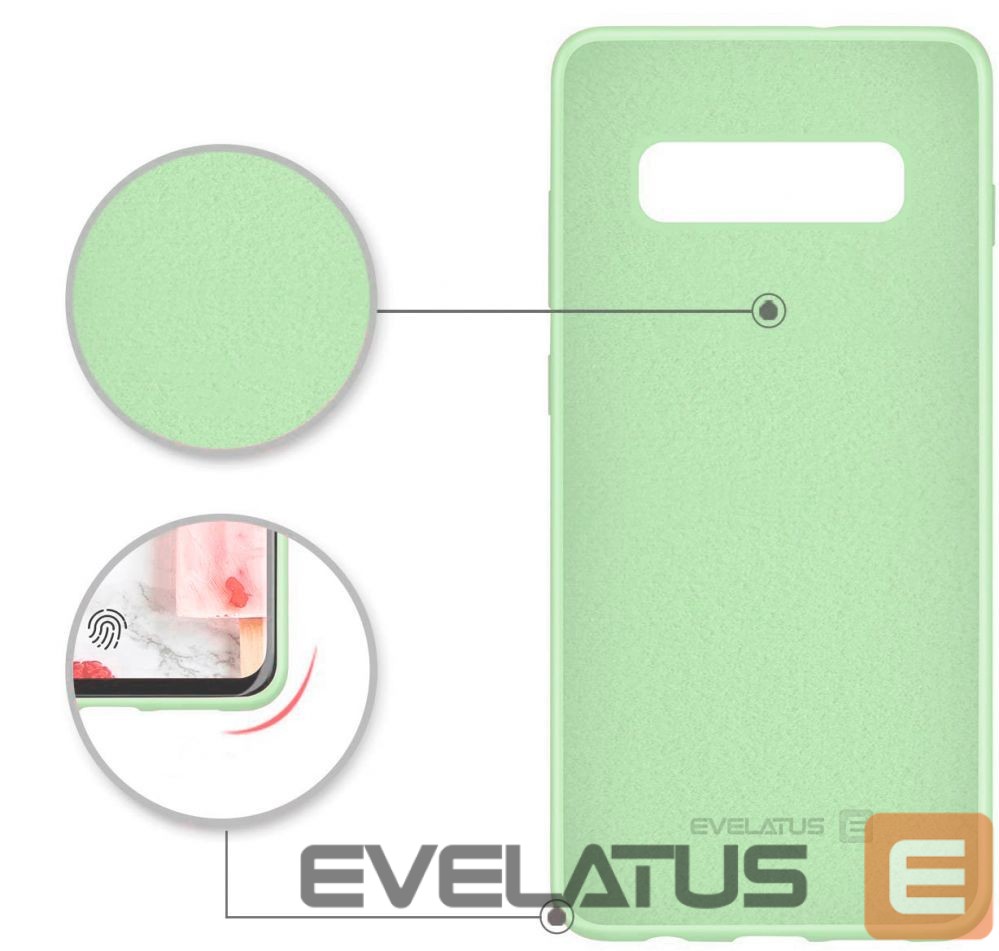 Tagakaaned Evelatus Samsung Galaxy S10 Nano Silicone Case Soft Touch TPU Mint