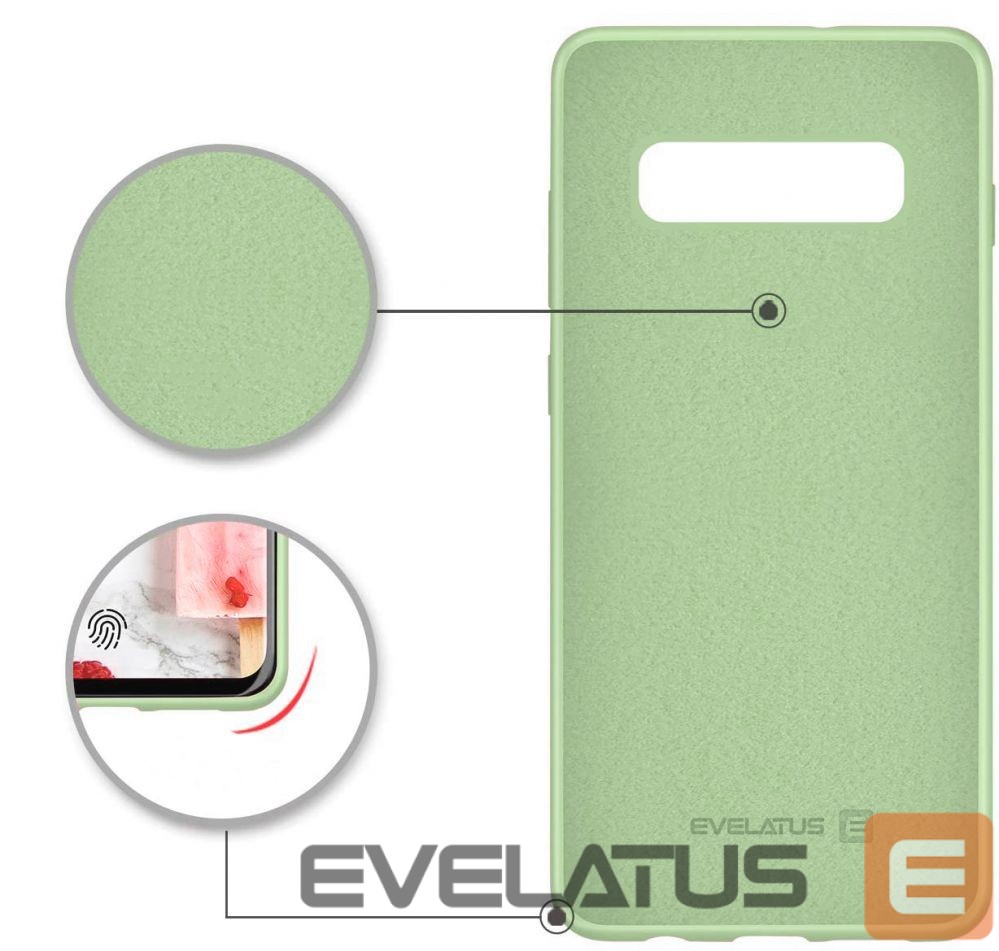 Tagakaaned Evelatus Samsung Galaxy S10+ Nano Silicone Case Soft Touch TPU Mint