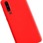 Tagakaaned Evelatus Huawei P30 Nano Silicone Case Soft Touch TPU Red