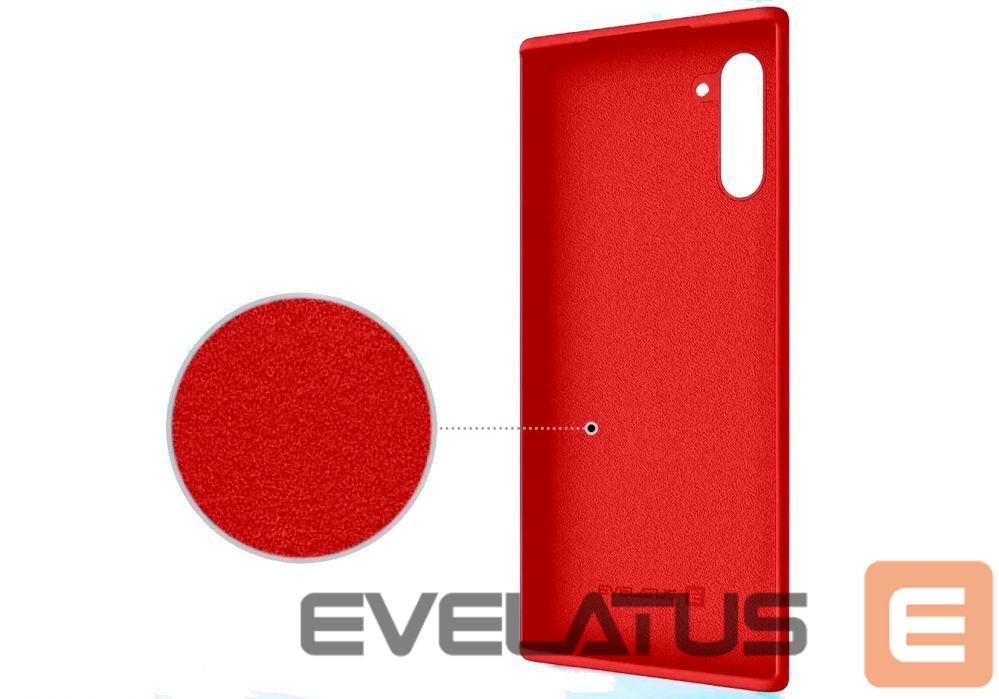 Tagakaaned Evelatus Samsung Galaxy Note 10 Premium Soft Touch Silicone Case Red