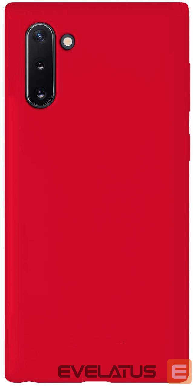 Tagakaaned Evelatus Samsung Galaxy Note 10 Premium Soft Touch Silicone Case Red