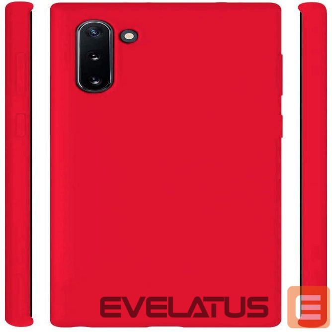 Tagakaaned Evelatus Samsung Galaxy Note 10 Premium Soft Touch Silicone Case Red