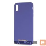 Tagakaaned Karl Lagerfeld Apple iPhone XS Max Gold Logo Silicone Case Violet