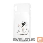 Tagakaaned Karl Lagerfeld Apple iPhone XR Fun Choupette No Rope Hard Case Transparent