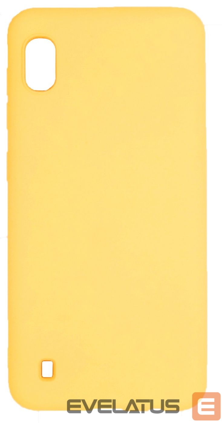 Tagakaaned Evelatus Samsung Galaxy A10 Soft Touch Silicone Case with Strap Yellow