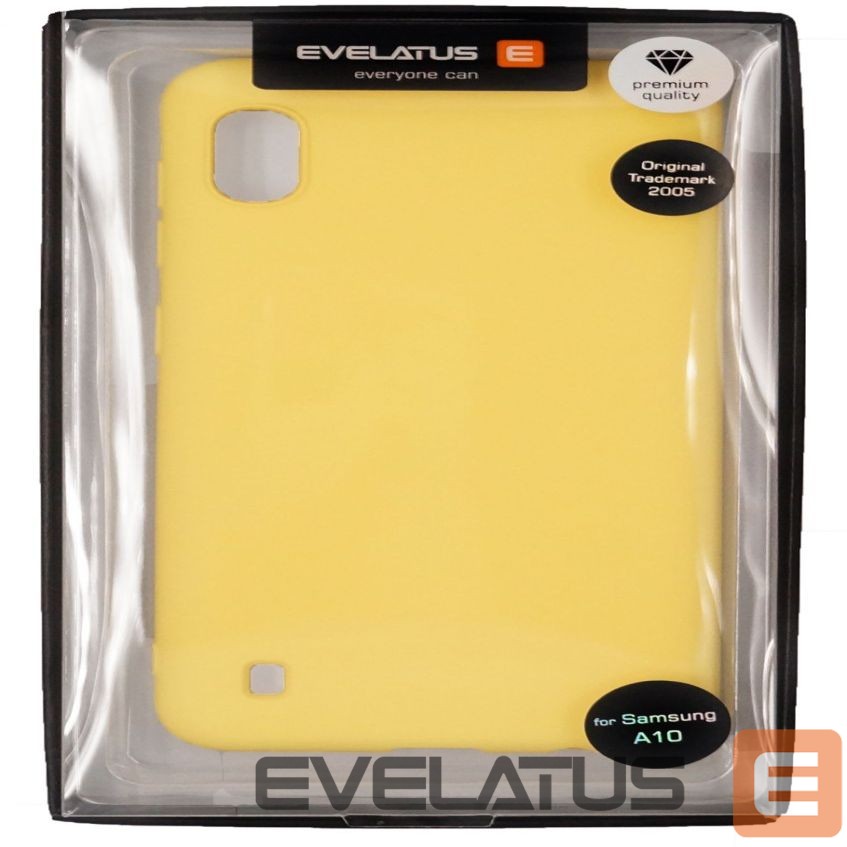 Tagakaaned Evelatus Samsung Galaxy A10 Soft Touch Silicone Case with Strap Yellow
