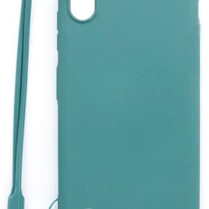 Tagakaaned Evelatus Samsung Galaxy A10 Soft Touch Silicone Case with Strap Blue