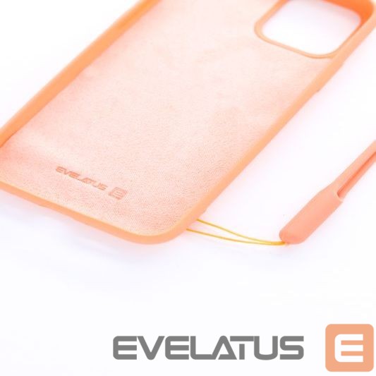 Tagakaaned Evelatus Apple iPhone 11 Pro Soft Touch Silicone Case with Strap Pink