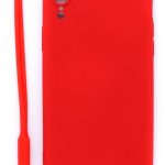 Tagakaaned Evelatus Apple iPhone XR Soft Touch Silicone Case with Strap Red