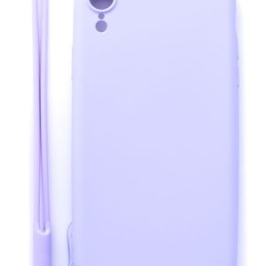Tagakaaned Evelatus Apple iPhone XR Soft Touch Silicone Case with Strap Purple