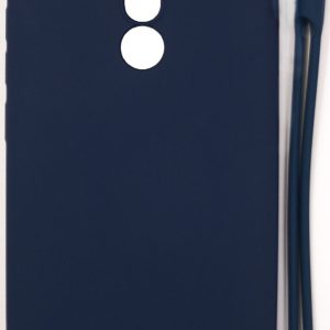 Tagakaaned Evelatus Xiaomi Redmi 8 Soft Touch Silicone Case with Strap Dark Blue
