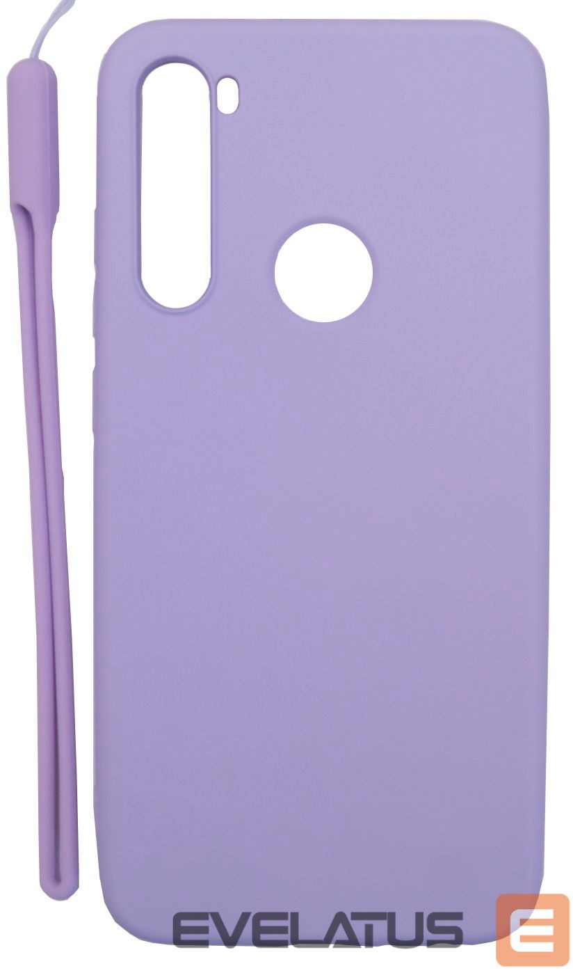 Tagakaaned Evelatus Xiaomi Xiaomi Redmi Note 8 / Redmi Note 8 2021 Soft Touch Silicone Case with Strap Purple