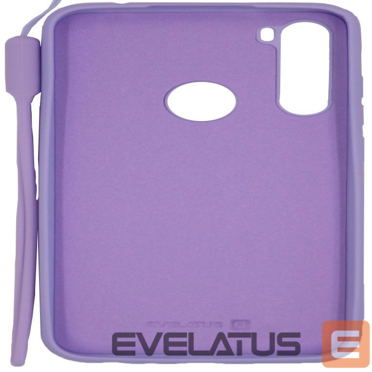 Tagakaaned Evelatus Xiaomi Xiaomi Redmi Note 8 / Redmi Note 8 2021 Soft Touch Silicone Case with Strap Purple