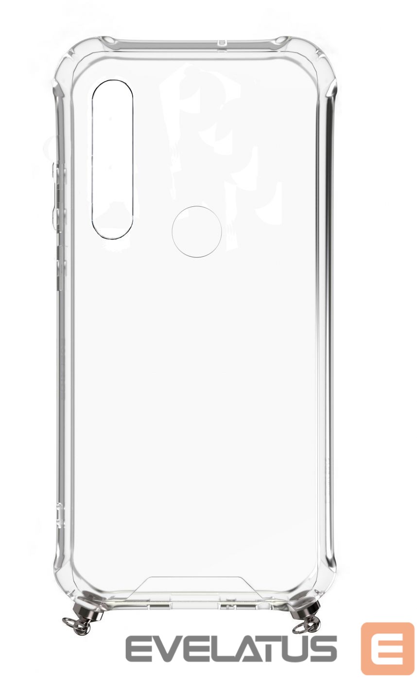 Tagakaaned Evelatus Xiaomi Xiaomi Redmi Note 8 / Redmi Note 8 2021 Silicone Transparent with Necklace TPU Strap Space Gray