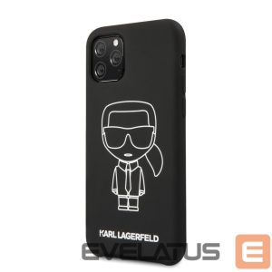 Tagakaaned Karl Lagerfeld Apple iPhone 11 Pro Silicone Ikonik White Outline Black
