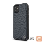 Tagakaaned Mercedes-Benz Apple iPhone 11 Quilted Genuine Leather Blue
